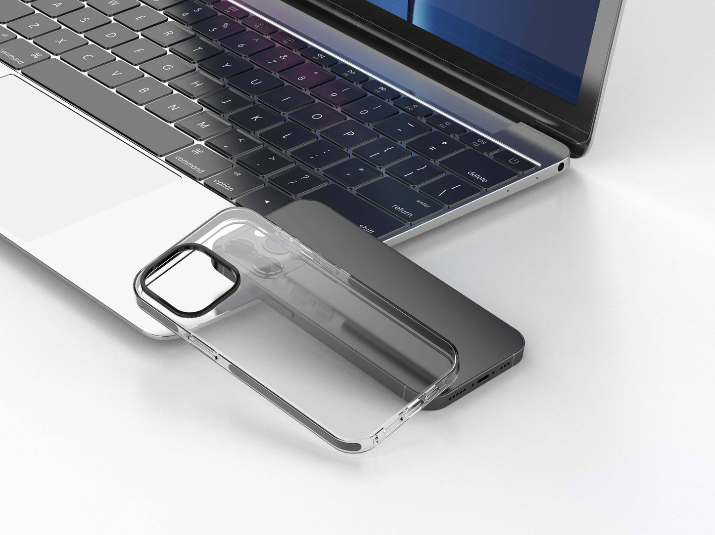 Shockproof transparent mobile phone case